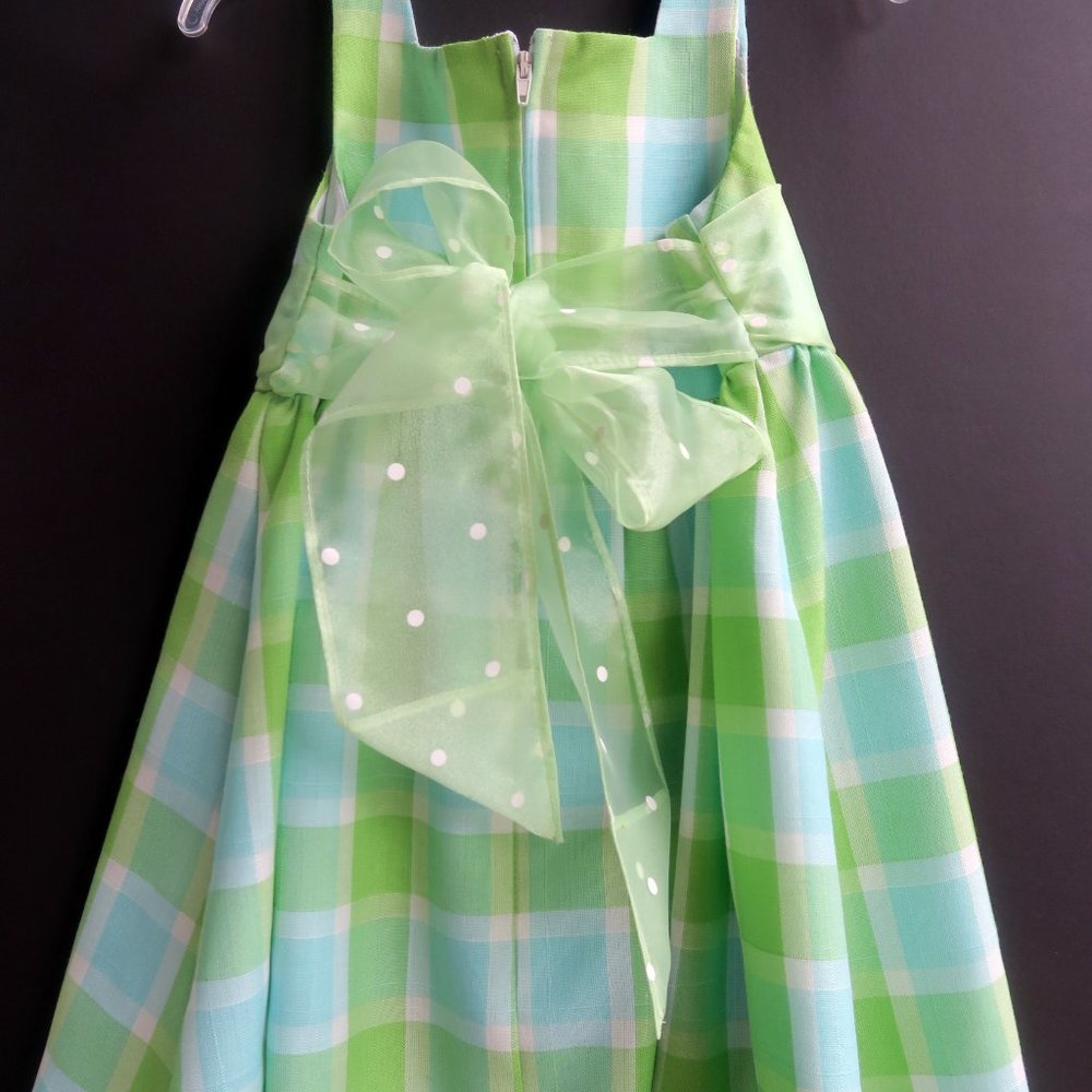 Bonnie Jean Sleeveless light green blue dress for girls 3T - Picture 3 of 4